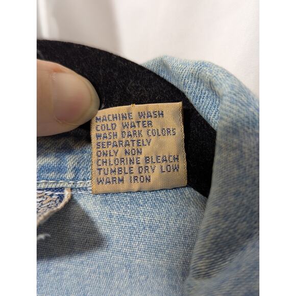 VTG Sasson Jeans Denim Vest | Women's Medium | 1970s 1980s Retro - Picture 10 of 10